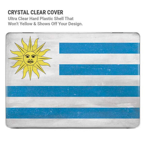 Uraguay Flag Distressed MacBook Pro 14in (2021-24) Case plus Skin